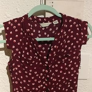 XS burgundy 11 1 tylho shirt dress
